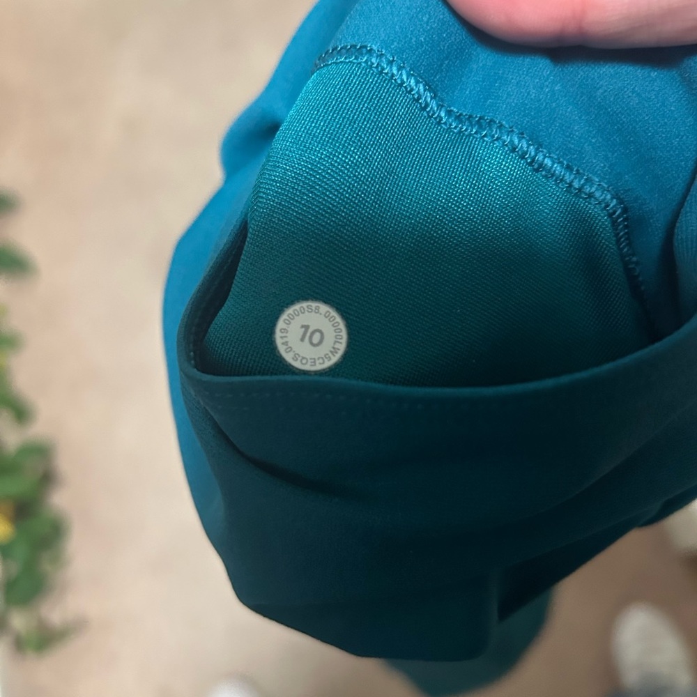 Lululemon Teal High-Waisted leggings - Picture 3 of 3